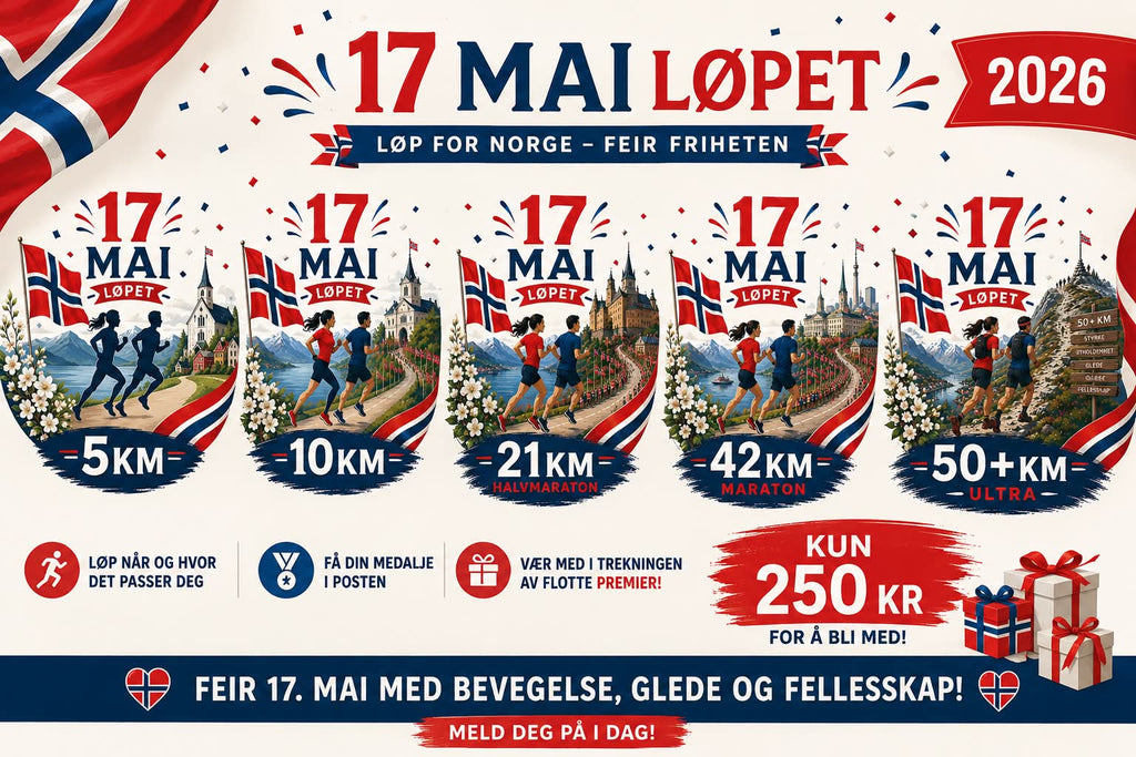 (FERDIG) 17 Mai Løpet 2026 – Virtuelt løp med medalje 🏃 - RåForm