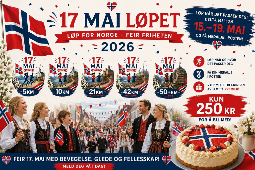 (FERDIG) 17 Mai Løpet 2026 – Virtuelt løp med medalje 🏃 - RåForm