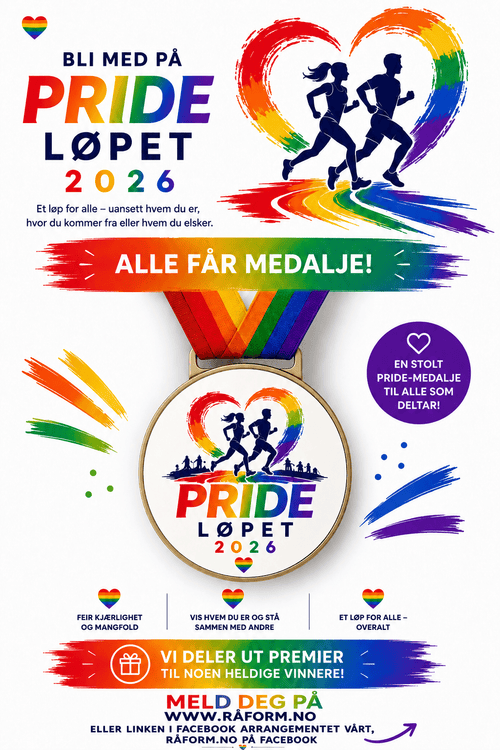 PRIDE LØPET 2026 - RåForm